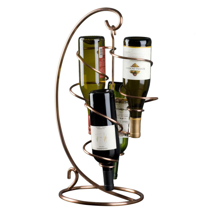 Oenophilia Tabletop Wine Bottle Rack in Copper & Reviews Wayfair